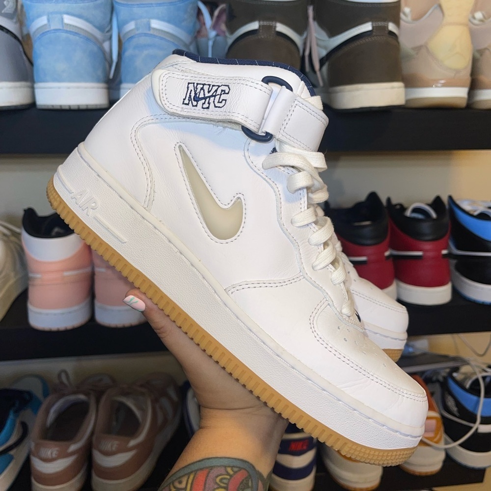Nike Air Force 1 Mid QS white/ midnight navy